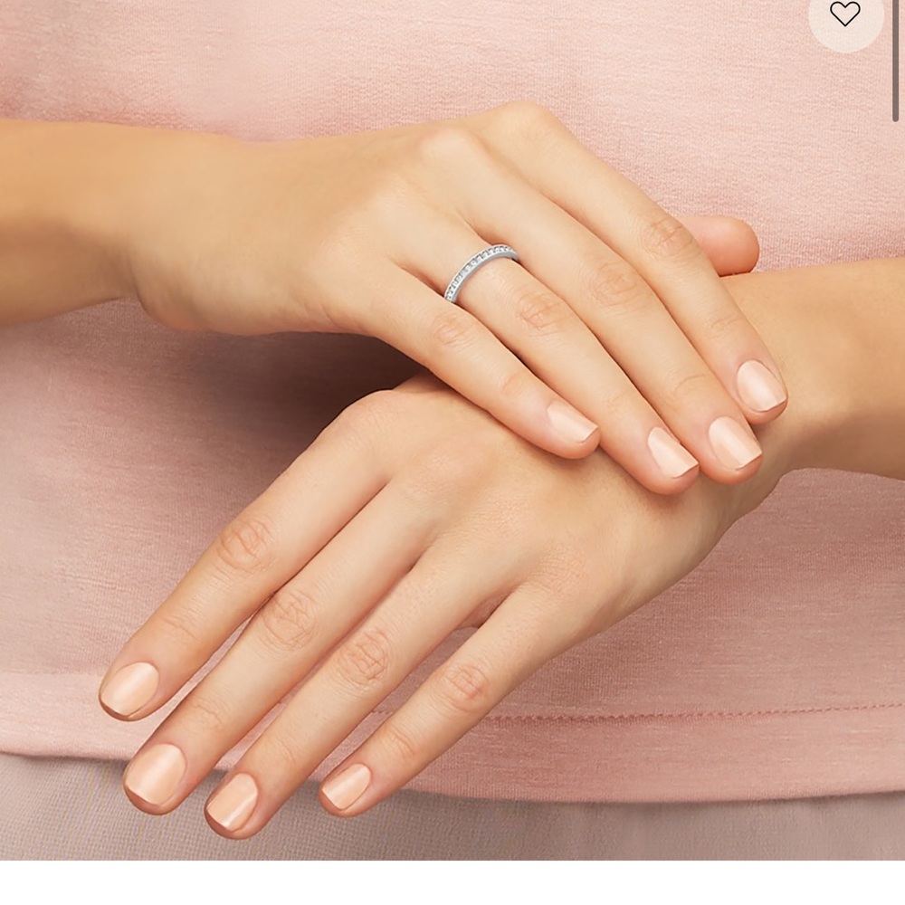 Swarovski Silver Band with Clear Pavé Crystals